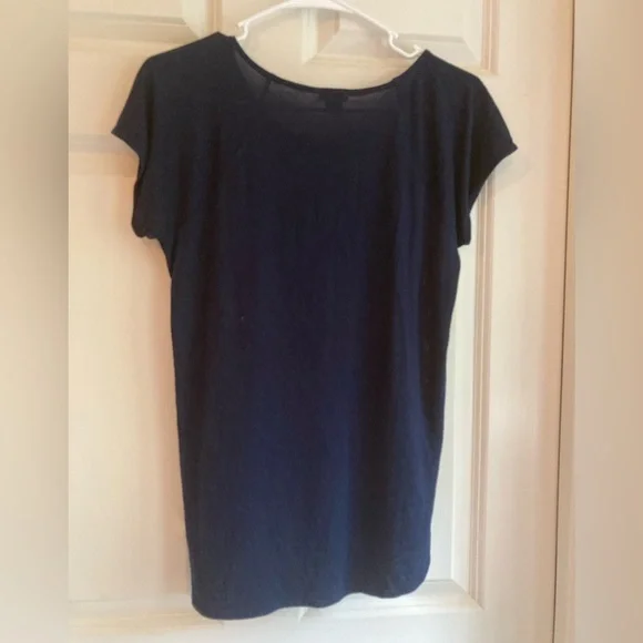 J. Crew Navy Blue Printed Top - Picture 5 of 5